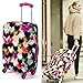 Fvstar Washable Luggage Cover Suitcase Protective Bag Travel Suitcase Cover Luggage Dust Proof Cover Trolley Case Protective Bag Cover (L(Fits for 26 --- 28 inch luggage))