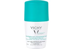 Vichy Anti-Perspirant Roll-On Deodorant For 24 Hour Sweat Protection, Suitable For All Skin Types, Alcohol-Free, Paraben-Free