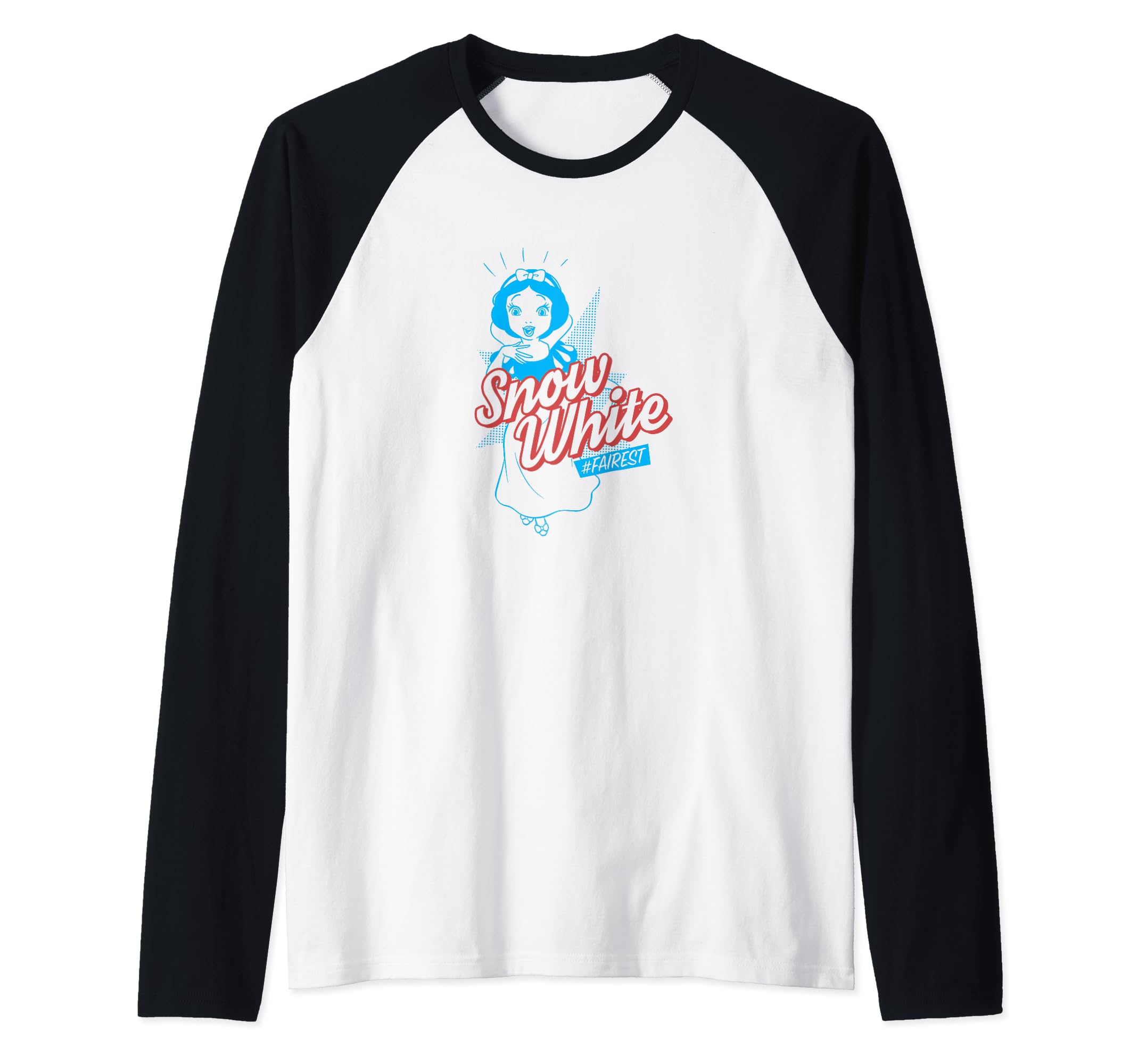 Disney Snow White #Fariest Vintage Cartoon Raglan Baseball Tee