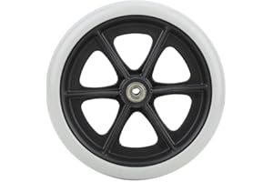 Wheelchair Front Wheels, 8 Inch Rubber Anti-Slip Wheels Old Disabled People Wheelchair Wheels Wheelchair Accessory Durable Lo