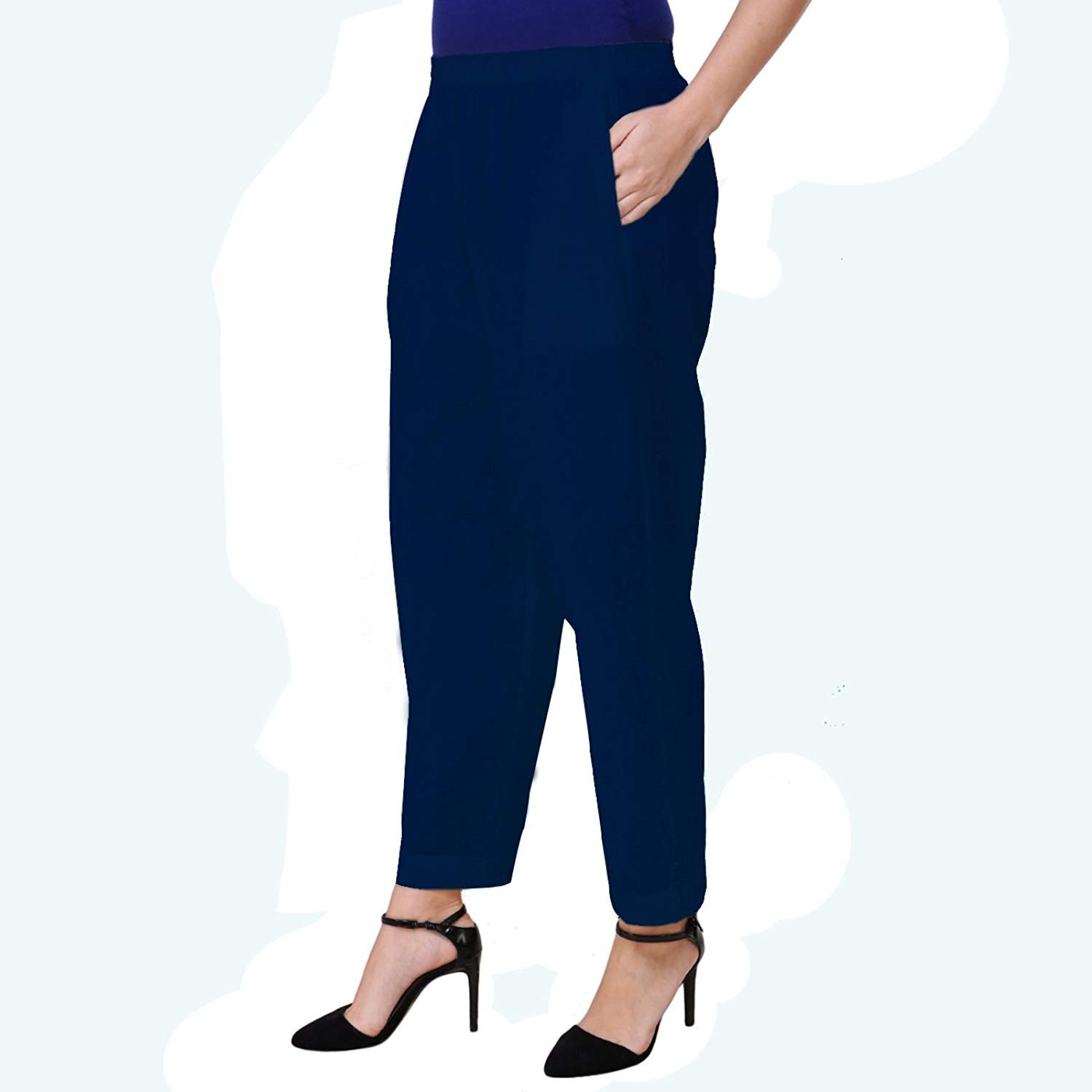 pixie women soft, stylish and comfort fit formal pant/palazzo/trouser