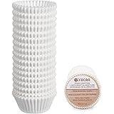 Gifbera Mini White Cupcake Liners 400-Count, Greaseproof Paper Muffin Baking Cups for Baking, Wedding, Celebration