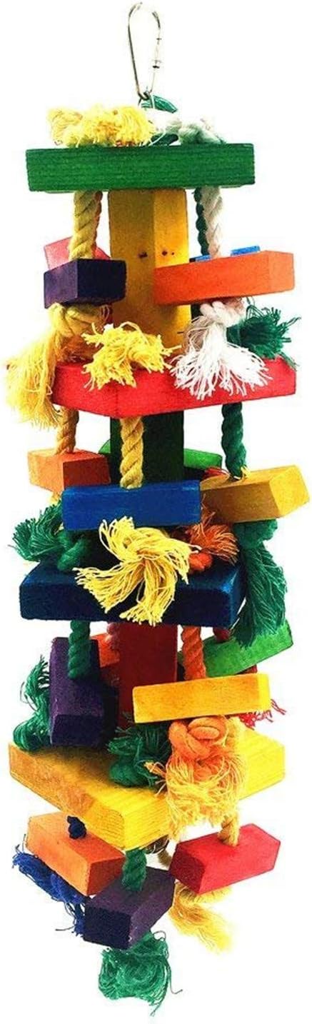 YILMEN Bird Knots Block Chewing Toys Parrot (Parrot Toys Large Birds 11 Inch)