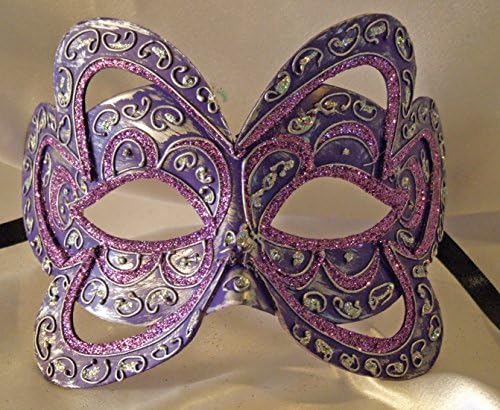 Venetian Mask Purple Belgium Mardi Gras Costume