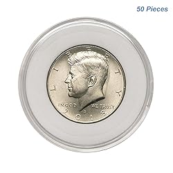 50pcs Clear Plastic Coin Capsules, Coin Collection