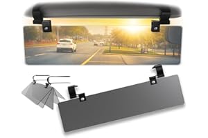GLARE GUARD G Glare Guard Polarized Sun Visor Extender for Sun Glare - Car Sun Glare Blocker–Anti-Glare Windshield Sun Shade for Cars/Truck & SUV, UV400 Sun Visor Extension, Adjustable Clip-On Tinted Sun Visor