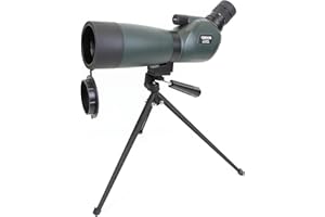 Carson Everglade HD Waterproof Spotting Scope with Table-Top Tripod, 15-45x60mm, Green