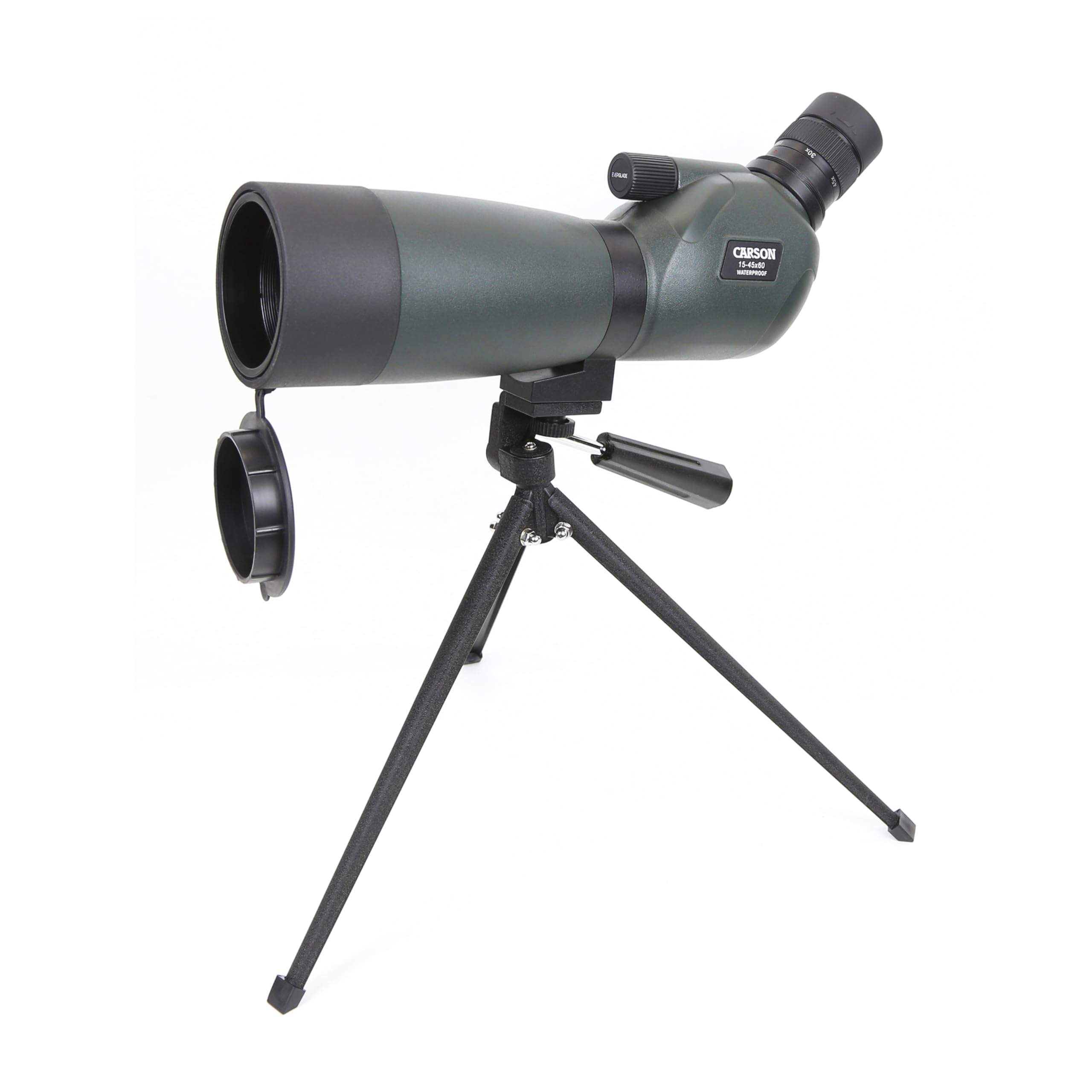 Carson SS-560 60 mm Everglade HD Waterproof Spotting Scope with Table-Top Tripod - Green