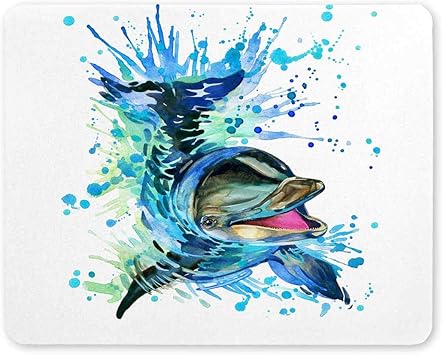 Amazon Com Interestprint Cute Dolphin Splash Watercolor