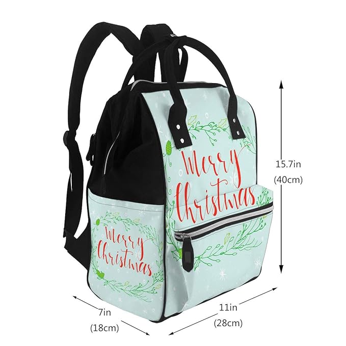 WaterResistant Baby Bags Merry Christmas Happy New Year
