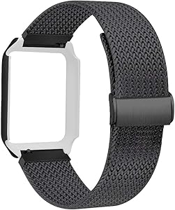 ALNBO Watch Band with Case Compatible with 38mm 42mm Stainless Steel Replacement Band for Watch Series 3 Series 2 Series 1 (Black, 38mm Watch)