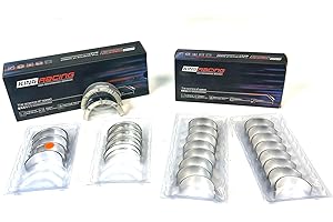 J MARTIN AUTO .010 Under Size Performance HP Series Rod and Main Bearings Compatible with Chevy SBC 327 Large Journal, 305 & 350 Engines.