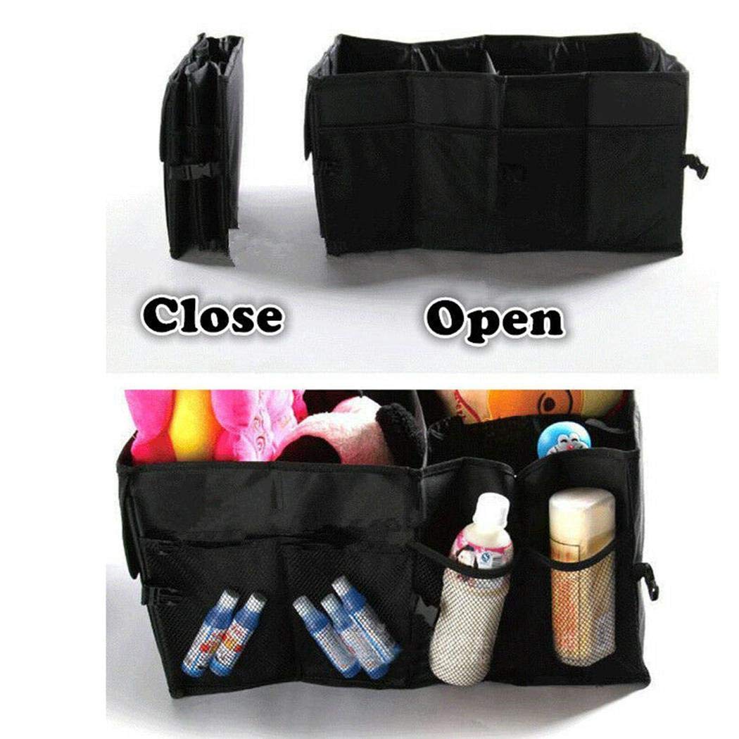 Pinsparkle Car Storage Bag Organizer Trunk Folding Car Storage Box Storage Cabinets Durable Portable Multifunctional