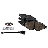 TRQ Front Ceramic Brake Pad Set Compatible with