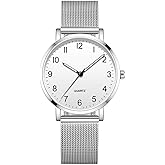 Lanyayun Women Round Watches Rose Gold case Stylish Quartz Pointer Design, Specially Designed for Ladies' Wrist Watches