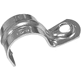 SIGMA ENGINEERED SOLUTIONS ProConnex 1901 EMT One-Hole Strap, 1/2-Inch, 100-Pack (Gray)