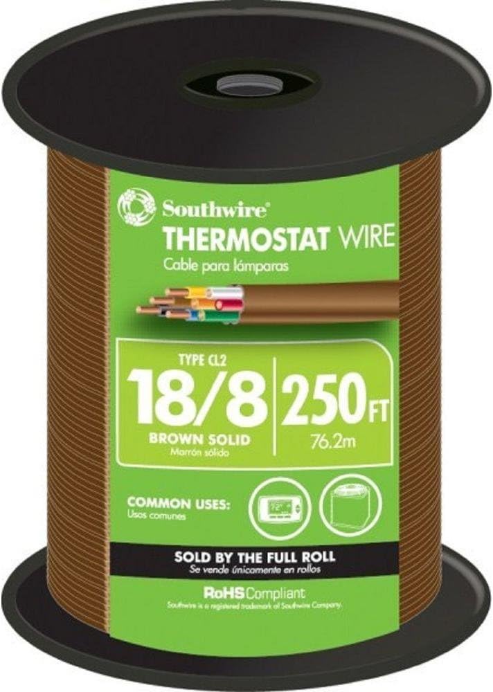 Southwire 18-8 Thermostat Wire - Brown (By-the-Foot)