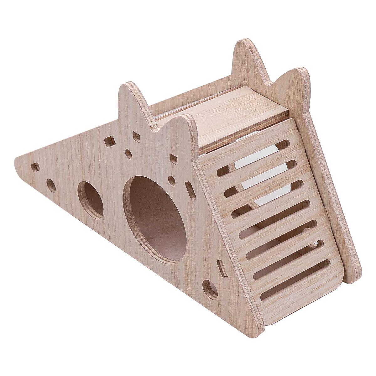 CENPEK Wooden Hamster House Hideout Hut Gerbil HouseSmall Animal Activity DIY Accessories for Small Pets