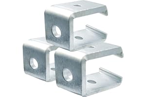 PLAIRC 3PCS Unistrut Channel Trolley Track Hanger Bracket for All 1-5/8" Channel Trolley Track, 1200 LB Load Rated