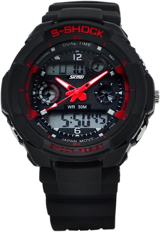 UGE 164ft Waterproof S-Shock Sport Hiking Multifunction Digital Unisex Watch Wristwatch