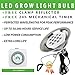 GreenLaren LED Grow Light Bulb 24W 3 Bands E26 Socket with 24-Hour Mechanical Outlet Timer and 8.5-Inch Reflector Clamp Lamp, LED Plant Light Bulb for Indoor Plant