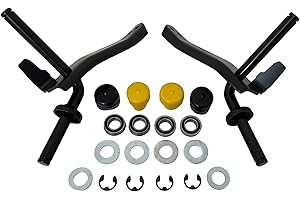 FLIP MFG. Steering Spindle Kit Compatible with John Deere X Series AM135681 AM135682 X300 X304 X320 X340 X500 X520