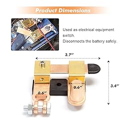 Top Post Negative Battery Disconnect Switch 12V