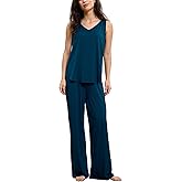 GYS Womens Pajama Set Bamboo Viscose Tank Top and Pants Soft 2 Piece Sleep Sets