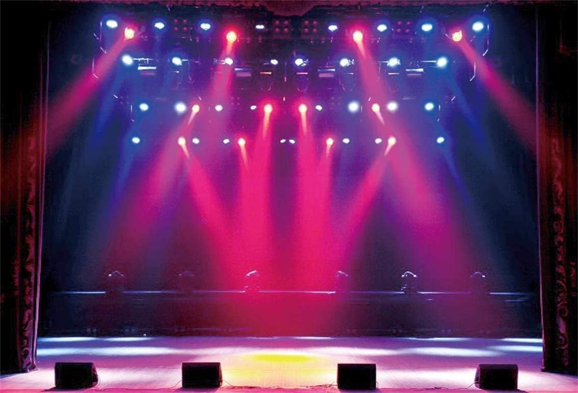 Leyiyi 8x6ft Stage Spotlight Backdrop Concert Live