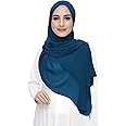 Premium Chiffon Hijab Head Scarf Shawl Wrap for Muslim Women Lightweight