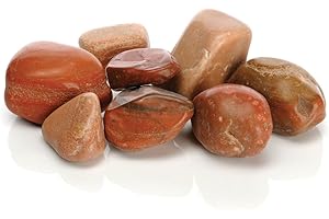 biOrb Marble Pebble Set, Solid Aquarium Decorations, Red