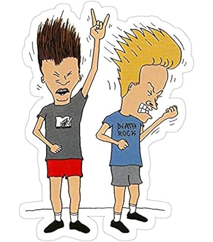 Beavis And Butt-Head MTV Custom Die-Cut Refrigerator Magnet - Nostalgic 90s Cartoon Decor