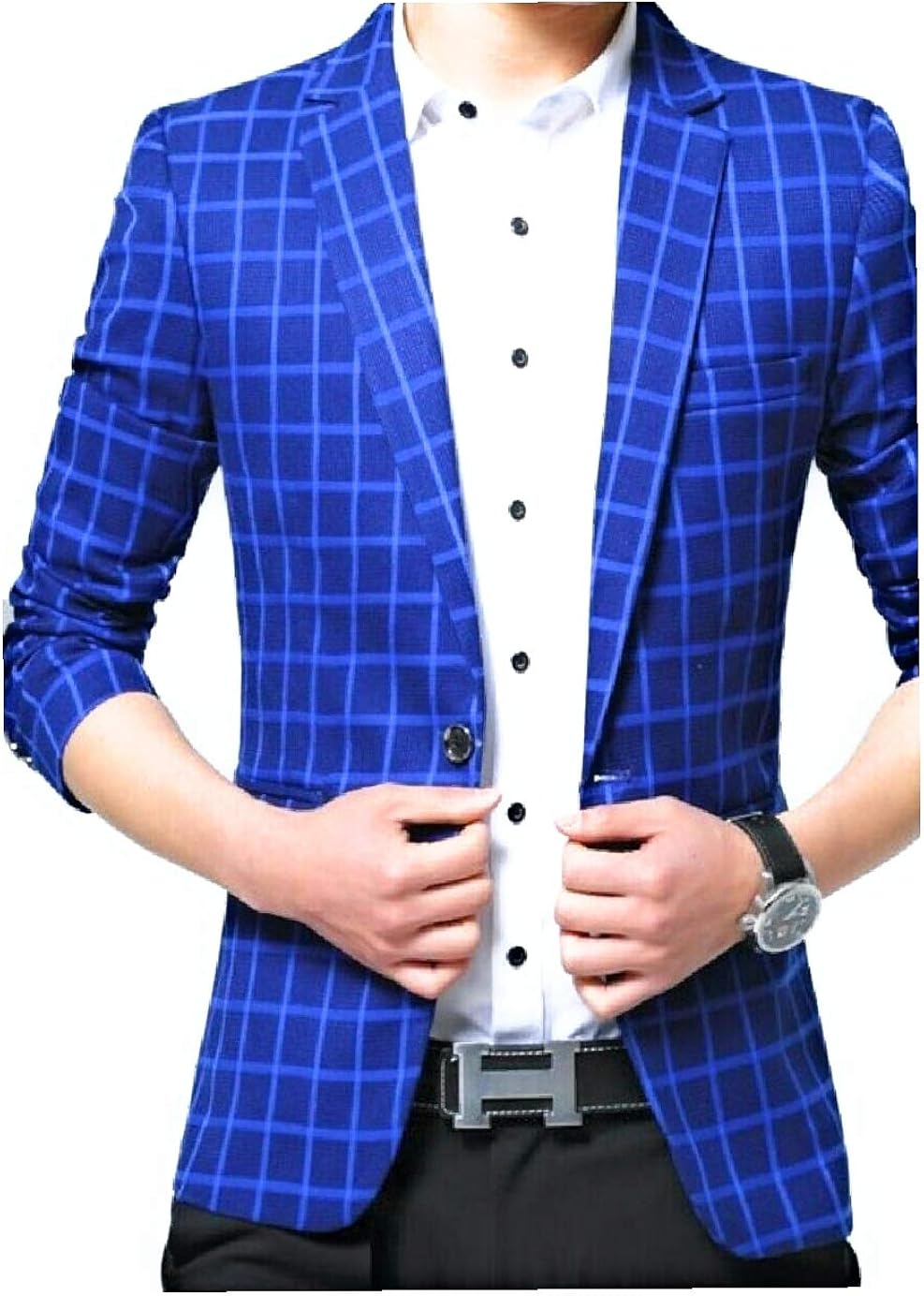 Coat pant blue check Clearance