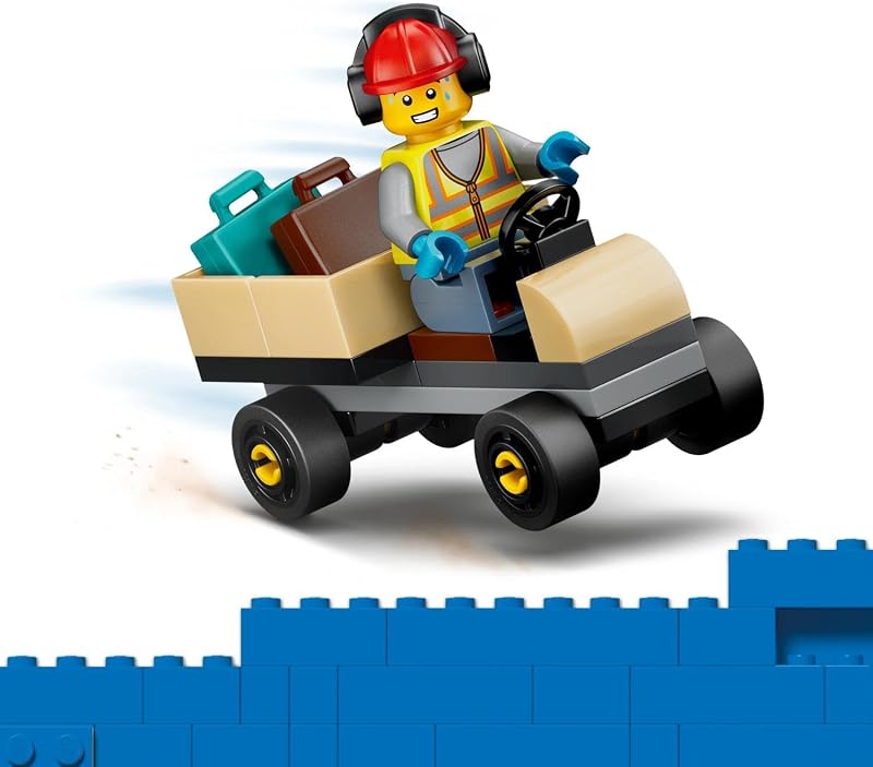 City L’Avion de Tourisme - Jouet de Construction - Maquette de Jet avec 4 Minifigurines & Accessoires de Voyage - Jeu Éducatif - Idée de Cadeau d'anniversaire pour Garçon dès 4 Ans 60492