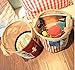 GreenForest Eco-friend Cotton Blend Linen Multi-function Storage Bucket Laundry Basket Home Decor Bathroon Car Accessories(USA,9.6 Inches by 12 Inches)