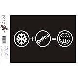 Adesivo Auto JDM Die Cut - "Nichts Ist Für Die Ewigkeit" - Rosa 130x110 Mm - Per Auto, Laptop, Vetro - 3