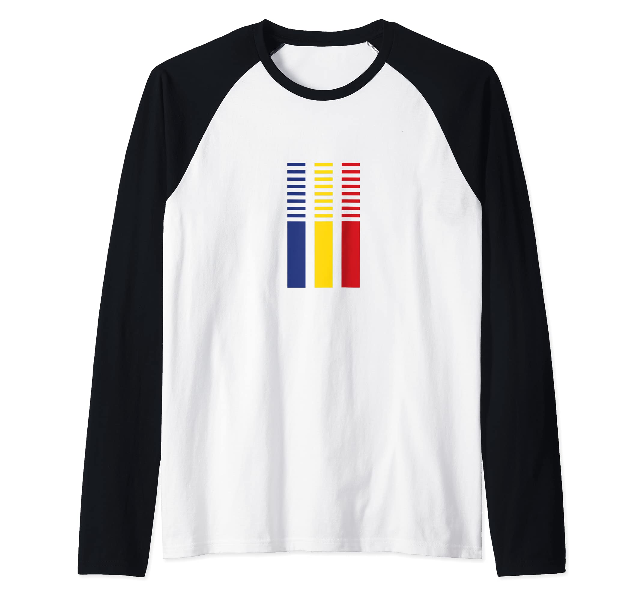 Flag Romania Raglan Baseball Tee