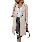 IDEALSANXUN Womens Long Wool Coats Fall Winter Trench Coat Peacoat Dress Jackets