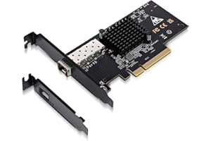 10Gbe PCI-E NIC with 82599EN(X520-DA1) Controller, 10Gb Single Port SFP+ PCI-E Network Card, GiGaPlus 10Gbps PCI Express Ethe