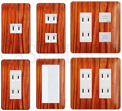 Amazon Co Jp コンセントカバー コンセントプレート コスモシリーズワイド21対応 3口用 木目調柄 ウッド柄 108 スイッチカバー スイッチプレート おしゃれ デザイン お部屋の模様替え 1口用 2口用 3口用 5口用 6口用 スイッチ用 ホーム キッチン