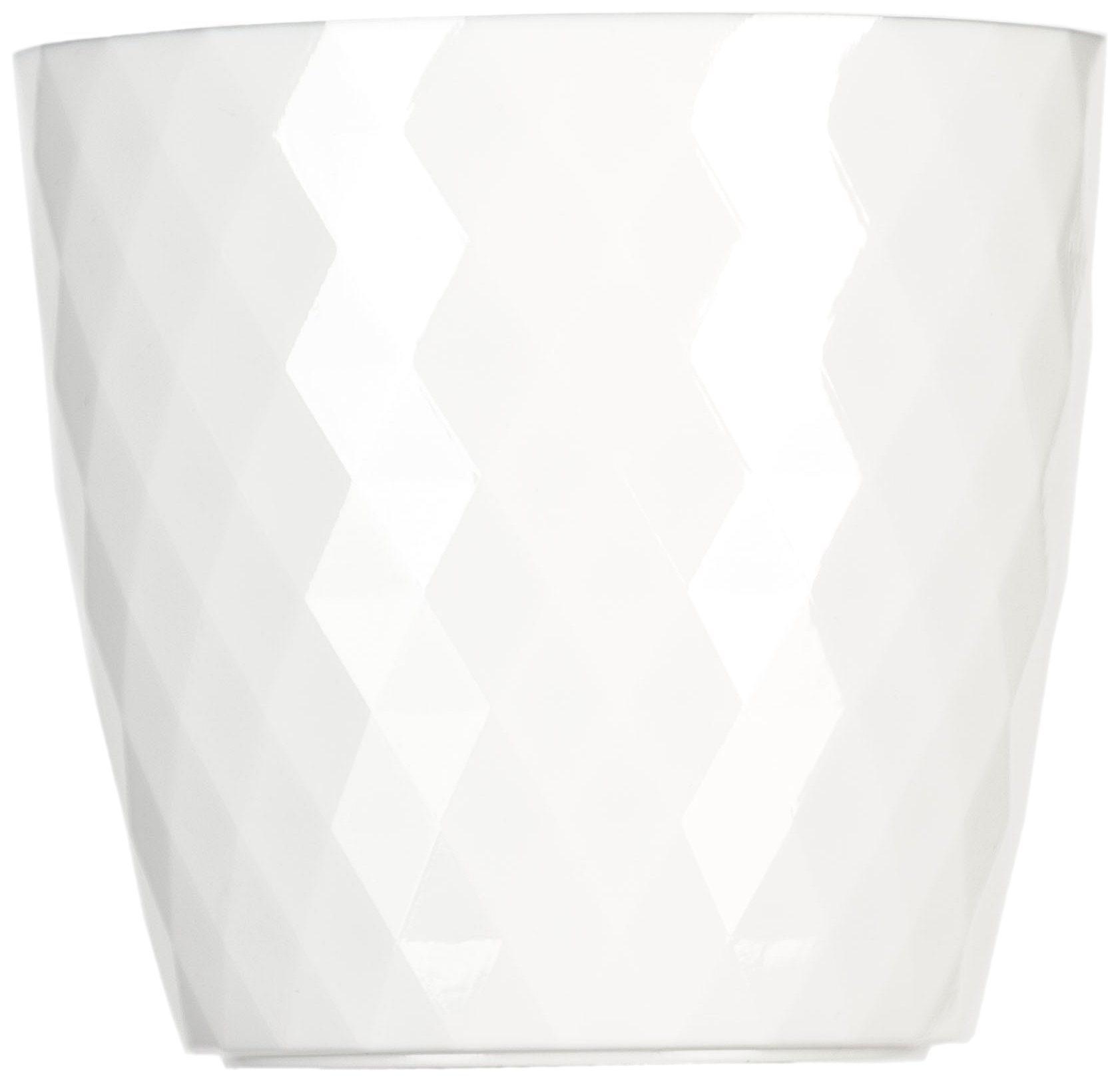Don-Plast Dcrl 18 Cristal Flowerpot, 180 x 170 mm, White, 30x18x17 cm