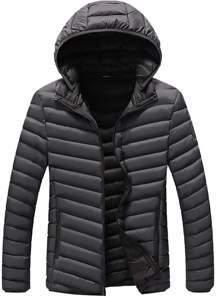 Screenes Autumn Men's Padded Quilted Winter Coat Down Men's Detachable