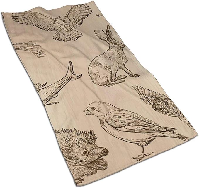 JULOE Animales de Todo el Mundo Parte 17 Toallas de Cocina-Paños de