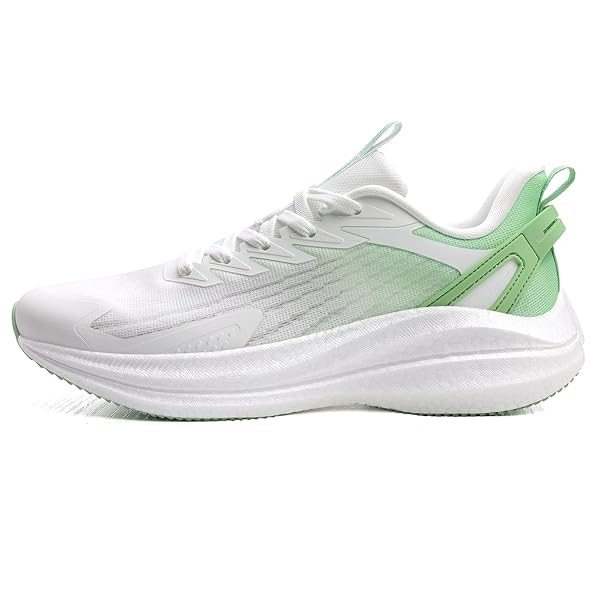 OUTJET WOMEN’S RUNNING SHOES LIGHTWEIGHT CUSHIONED SNEAKERS FOR WALKING, JOGGING, TRAVEL, GYM – BREATHABLE MESH, SOFT SOLE, STYLISH FIT GREEN