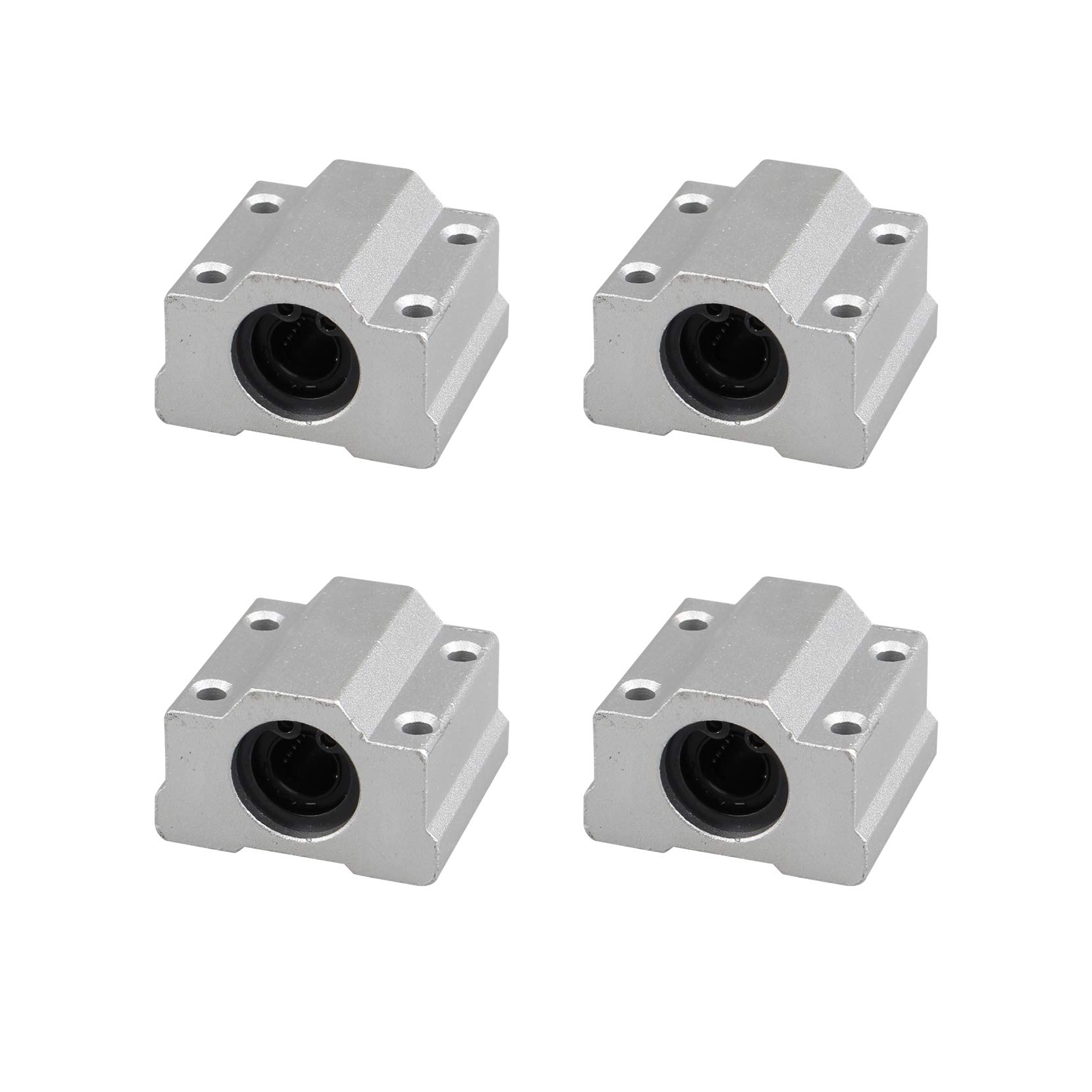 Jopto 4Pcs SCS8UU Linear Motion Ball Bearing CNC Slide Unit Bushing Block Linear Roller for 3D Printer