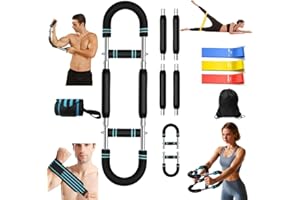 ENSPORT Adjustable Twister Arm Trainer | 30–120 LB Resistance | 3 Resistance Bands + 2 Wrist Wraps + Carry Bag | Full-Body Wo