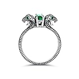 Vintage Snake Ring 925 Sterling Silver Two Snake