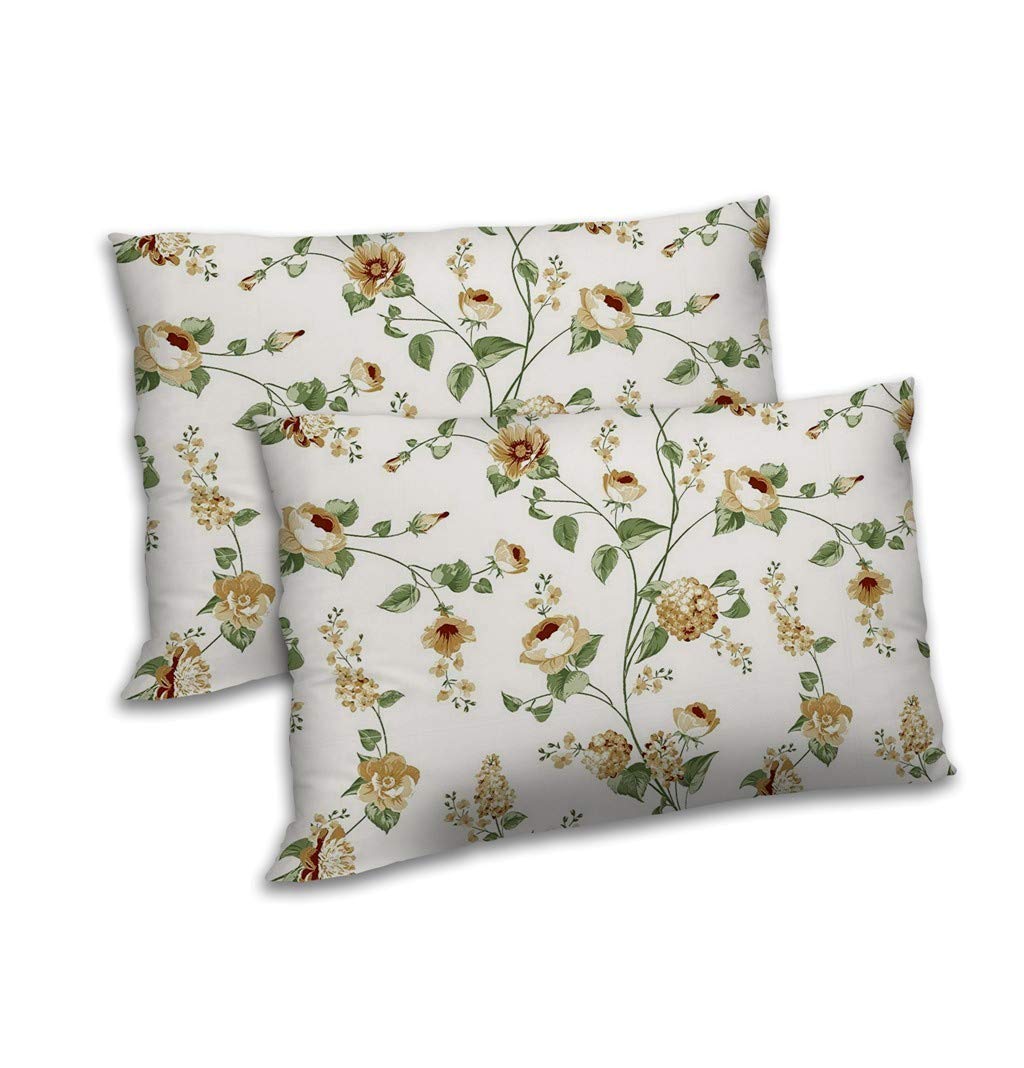 Buy Radanya Floral Printed Pillow Cover With Filler Set Of 2
