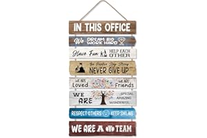 CHDITB Vintage Inspirational Office Wall Art,(Set of 8,11.5”x2.3”) Positive Dream Big Work Hard Wooden Sign Decor,Motivationa