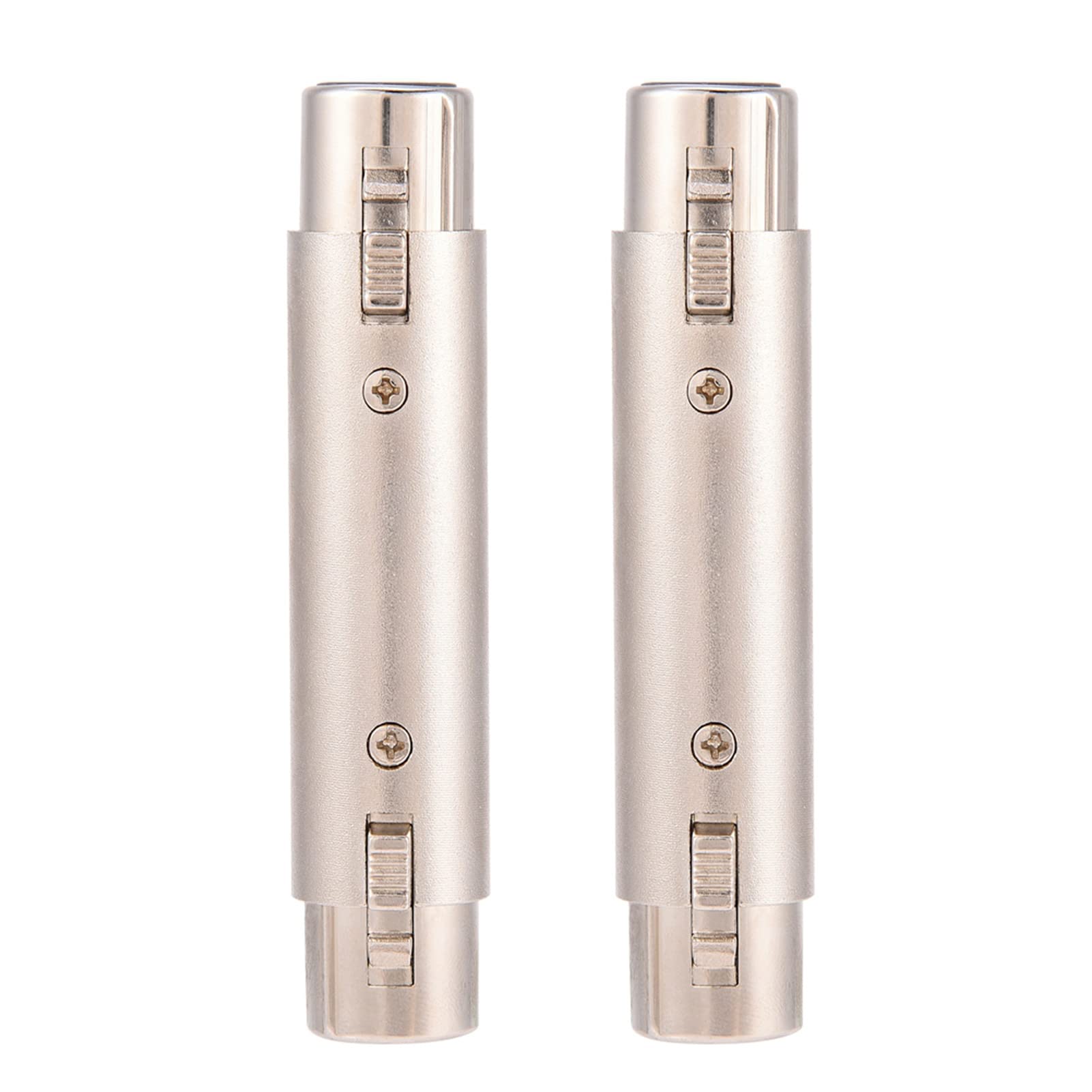 Socobeta 2Pcs Audio Connector 3 Pin XLR Female to Female Audio Microphone Mic Adapter Connector XLR female connector